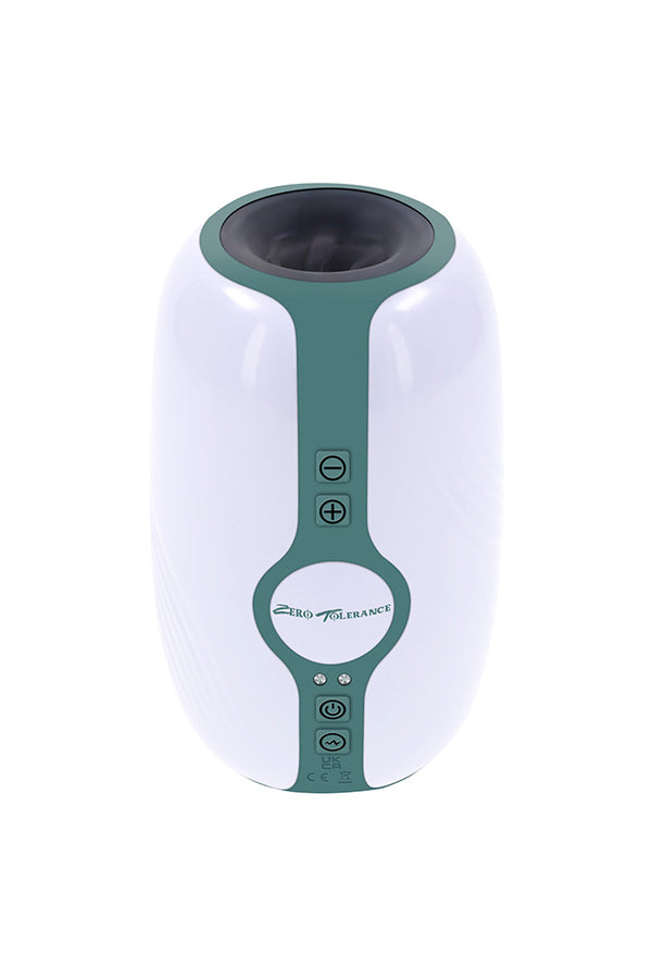 Zero Tolerance - Touchdown Vibrating & Tightening Stroker - White/Grey - Stag Shop
