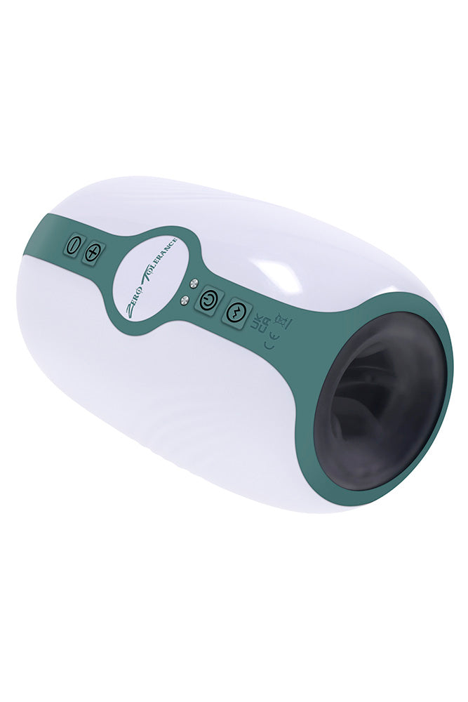 Zero Tolerance - Touchdown Vibrating & Tightening Stroker - White/Grey - Stag Shop