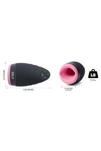 Thumbnail for Zolo - Warming Dome Rechargeable Vibrating & Heating Male Stimulator - Black - Stag Shop