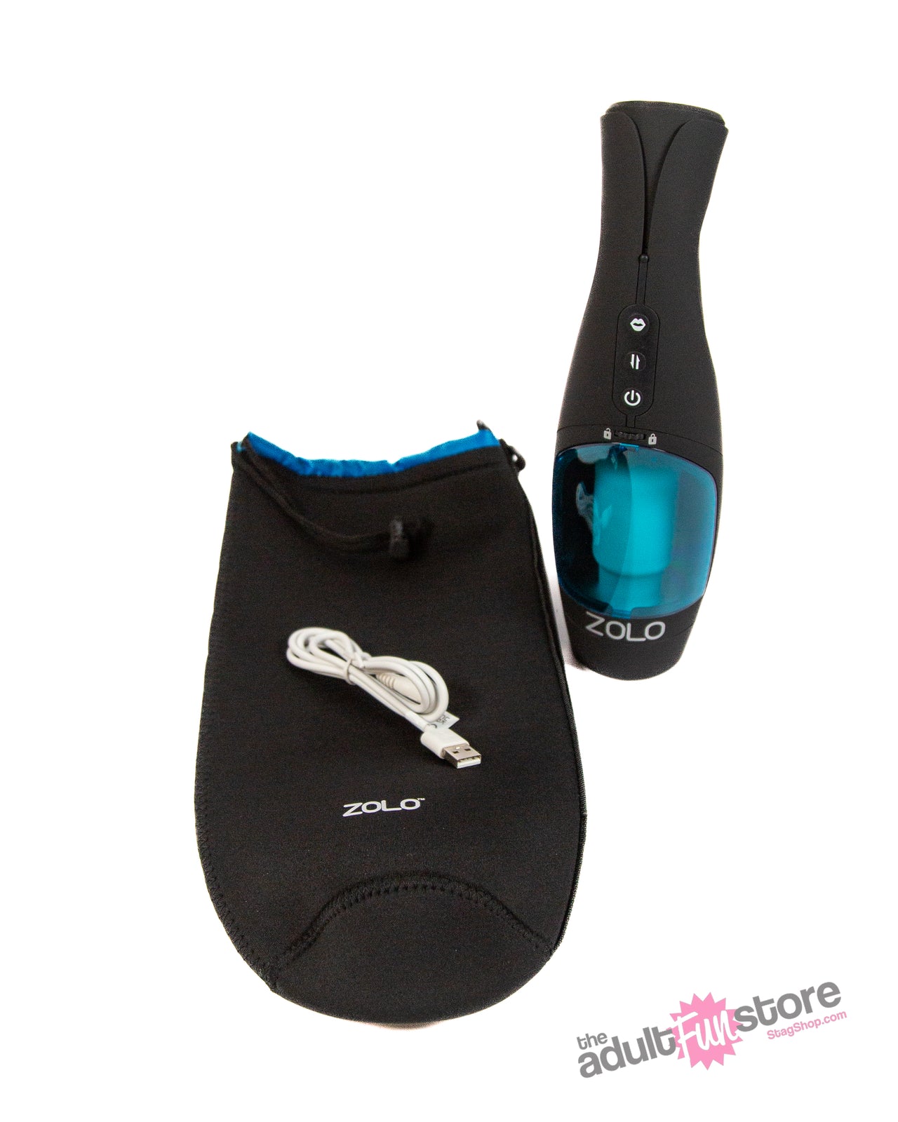 Zolo - ThrustBuster Automatic Stroker - Black/Blue - Stag Shop