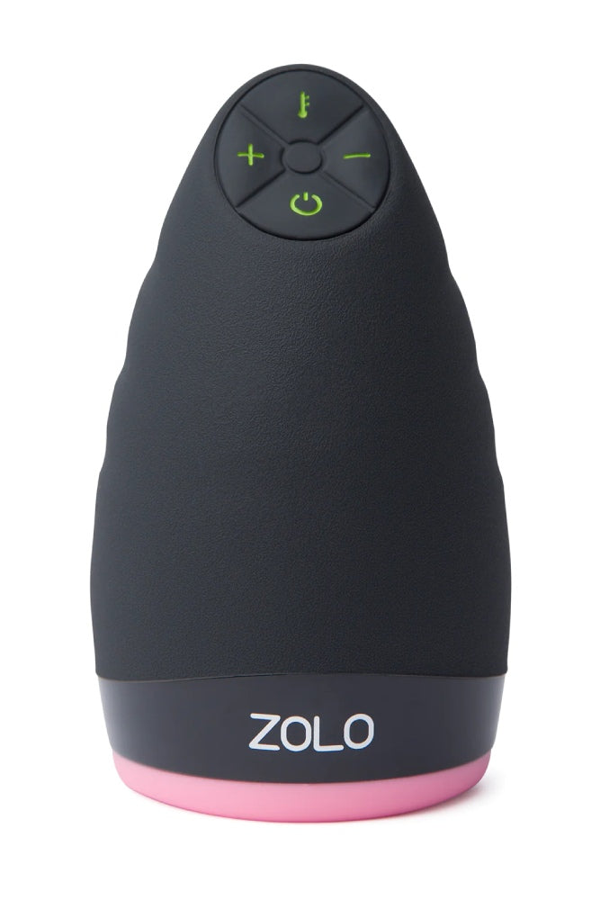 Zolo - Warming Dome Rechargeable Vibrating & Heating Male Stimulator - Black - Stag Shop