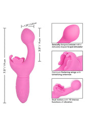 Cal Exotics - Rechargeable Butterfly Kiss Vibrator - Pink - Stag Shop