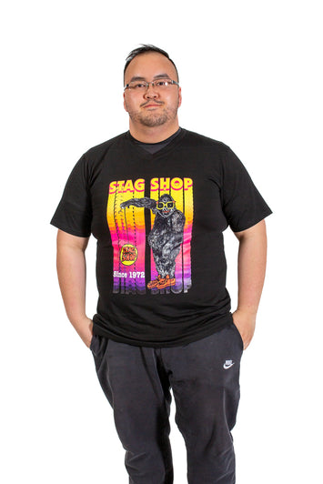 Stag Shop 50th Anniversary - Men's Gorilla V-Neck T-Shirt - Black - Stag Shop