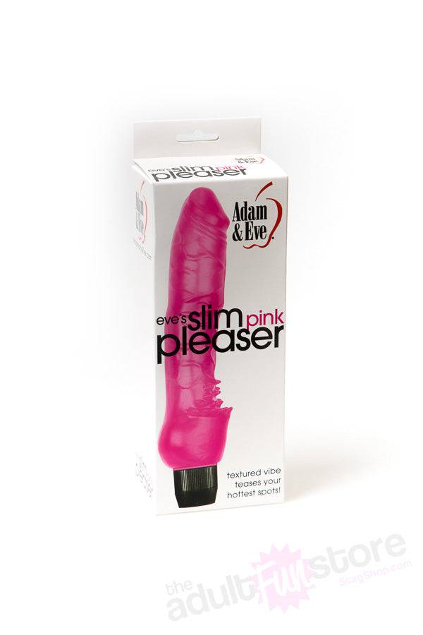 Adam & Eve - Eve's Slim Pink Pleaser Vibrator - Pink - Stag Shop