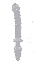 Gläs - 10-inch Mr. Swirly Double-Ended Dildo - Blue - Stag Shop