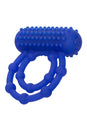 Cal Exotics - Couples Enhancer - Rechargeable 10 Bead Maximus Ring - Blue - Stag Shop