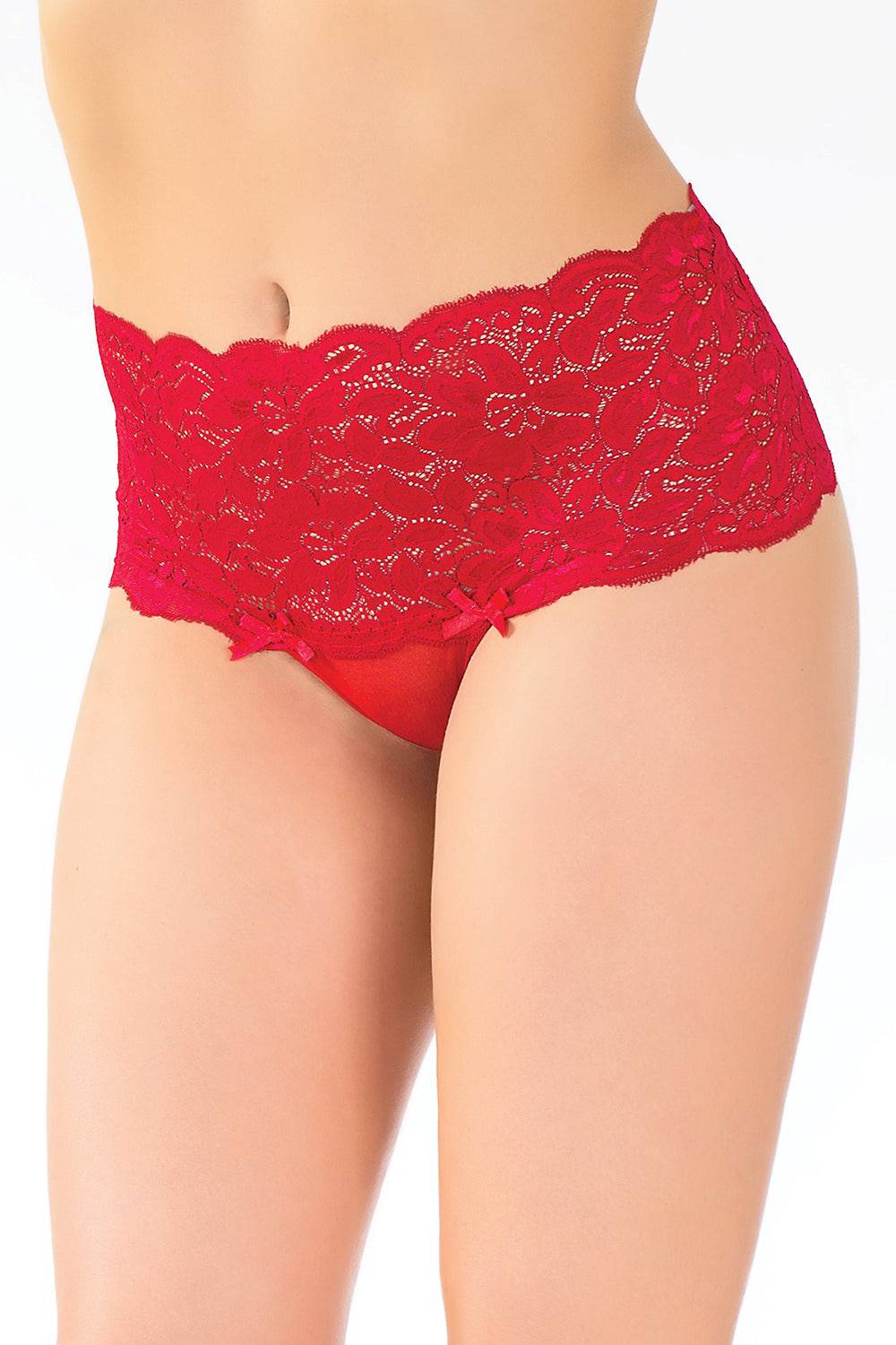 Coquette - 111 - High-Waisted Lace Thong - Stag Shop