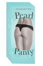 Coquette - 116 - Low Rise Lace Pearl Panty - Black - Stag Shop