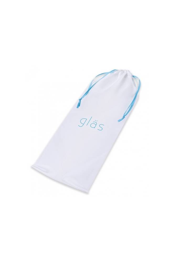 Gläs - 12" Double Ended Glass Dildo With Anal Beads - Clear - Stag Shop