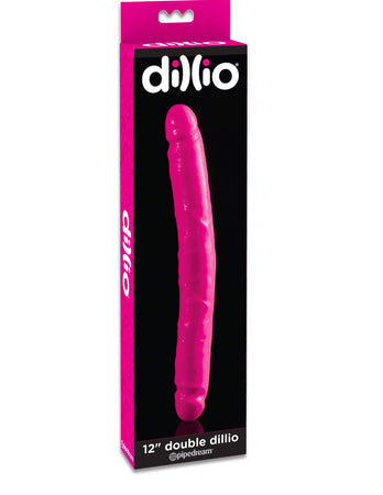 Pipedream - Dillio - Realistic Double Ended Dildo - 12 inch - Pink - Stag Shop