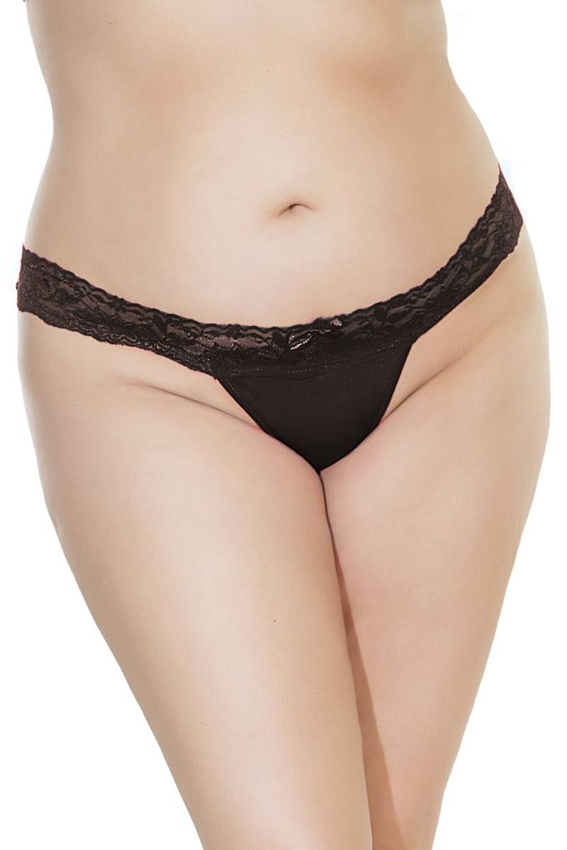 Coquette - 149 - Detailed Lace Thong - Stag Shop