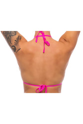 Bodyzone - Skinny Triangle Tie Up Bikini Top - Assorted Colours - Stag Shop