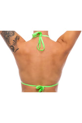 Bodyzone - Skinny Triangle Tie Up Bikini Top - Assorted Colours - Stag Shop