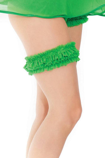 Coquette - 164  - Garter - Green - OS - Stag Shop