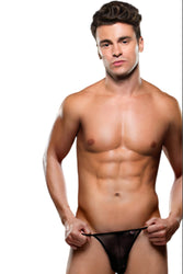 X-Gen - BLE077 - Men's Mesh G-String - Black - Stag Shop