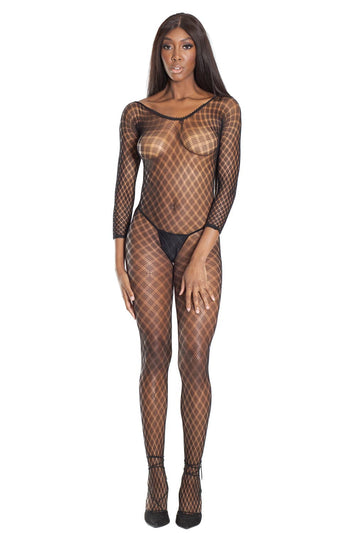 Coquette - 1759 - Bodystocking - Black - OS - Stag Shop