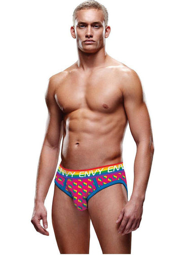 X-Gen - BLE300 - Rainbow Hearts Bubble Butt Jock - Stag Shop
