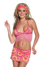 Coquette - 1936 - Disco Girl Top & Skirt - Pink - OS - Stag Shop
