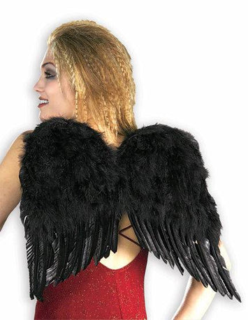 Forum Novelties - Deluxe Feather Wings - Black - Stag Shop