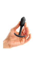 b-Vibe - Snug Plug 1 - Weighted Butt Plug - Black - Stag Shop