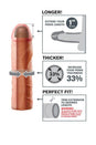 Pipedream - Fantasy X-tensions - Perfect 1 Inch Penis Extension - Beige - Stag Shop