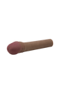 Topco - Cyberskin - 2 Inch Xtra Thick Vibrating Penis Extension - Dark - Stag Shop