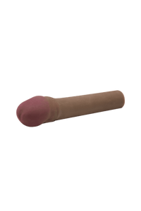 Thumbnail for Topco - Cyberskin - 2 Inch Xtra Thick Vibrating Penis Extension - Dark - Stag Shop