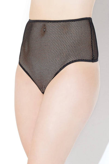Coquette - 20215 - High Waisted Thong - Black - OS - Stag Shop