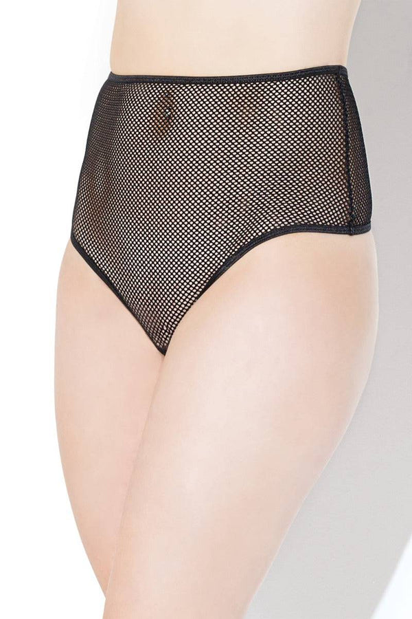 Coquette - 20215 - High Waisted Thong - Black - OS - Stag Shop
