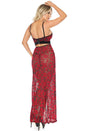 Coquette - 20305 - Halter Gown - Red/Black - OS - Stag Shop