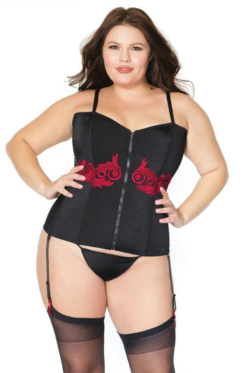 Coquette - 20309 - Corset - Black/Red - Stag Shop