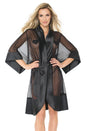 Coquette - 20310 - Sheer Kimono - Black - OS - Stag Shop