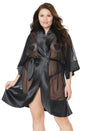 Coquette - 20310 - Sheer Kimono - Black - OS - Stag Shop