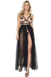 Coquette - 20313 - Tulle Cage Dress - Black - OS - Stag Shop