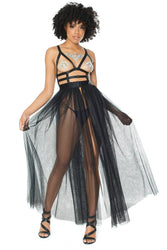 Coquette - 20313 - Tulle Cage Dress - Black - OS - Stag Shop