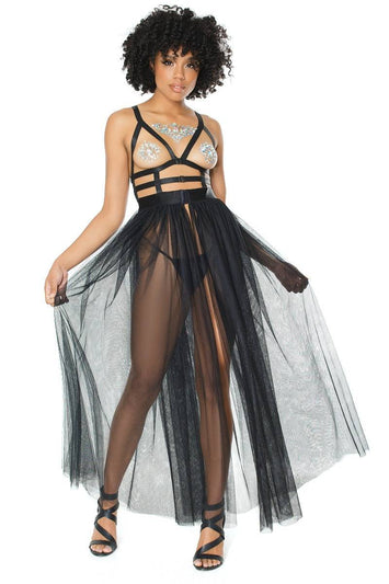 Coquette - 20313 - Tulle Cage Dress - Black - OS - Stag Shop