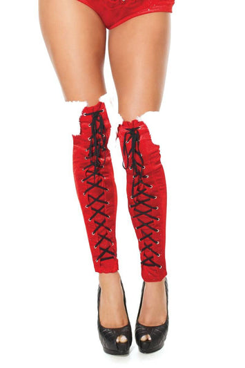 Coquette - 20315 - Boot Covers - Red/White - Stag Shop