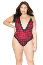 Coquette - 20320 Plus - Teddy - Red/Black - OSXL - Stag Shop