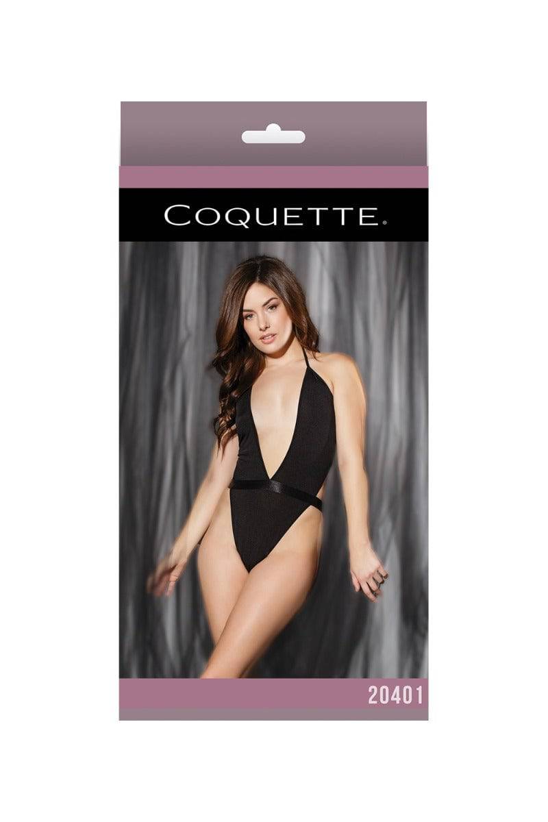 Coquette - 20401 - High Cut Teddy - Black - OS - Stag Shop