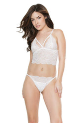 Coquette - 20403 - Bralette & Panty Set - White - OS - Stag Shop