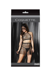 Thumbnail for Coquette - 20405 - Halter Top & Skirt Set - Black - OS - Stag Shop