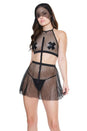 Coquette - 20405 - Halter Top & Skirt Set - Black - OS - Stag Shop