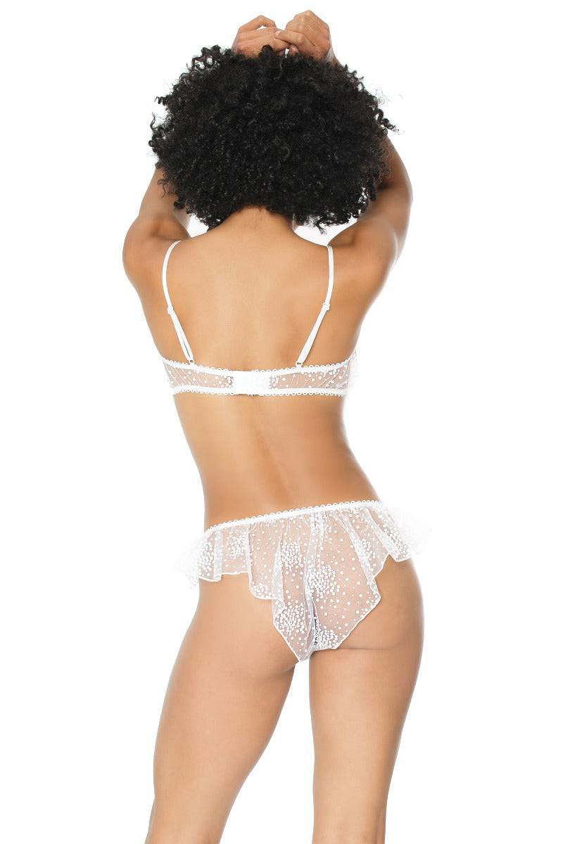 Coquette - 21102 - Bralette & Panty Set - White - OS - Stag Shop