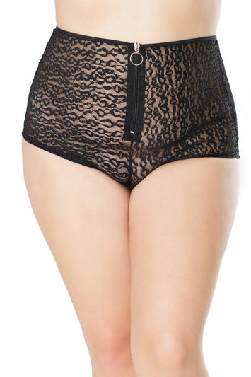 Coquette - 21136 - Booty Short - Black - Stag Shop