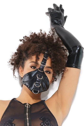 Coquette - 21222 - Fetish Mask - Black - Stag Shop