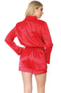 Coquette - 21301 - Satin Romper - Red - OS - Stag Shop
