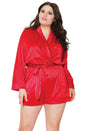 Coquette - 21301 - Satin Romper - Red - OS/XL - Stag Shop