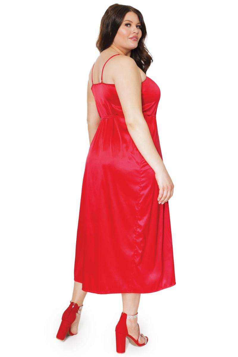 Coquette - 21302 - Satin Dress - Red - OS/XL - Stag Shop