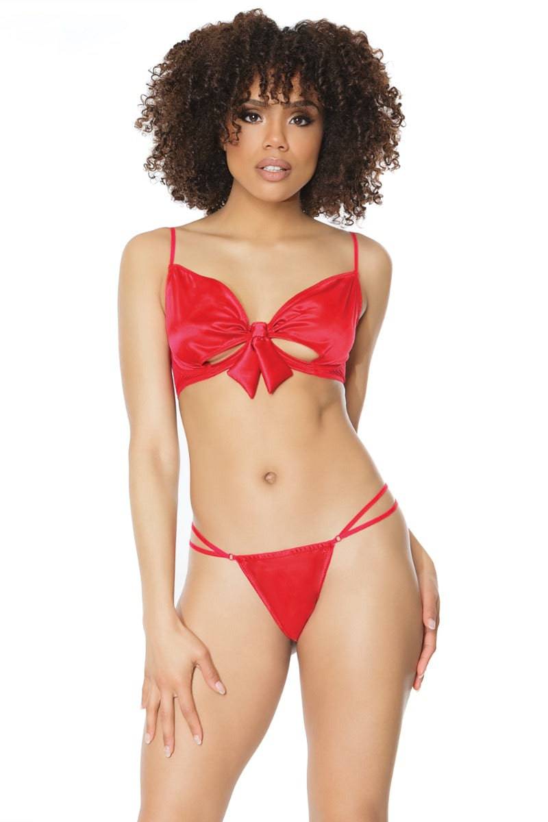 Coquette - 21303 - Bra & G-String Set - Red - Stag Shop
