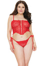 Coquette - 21307 - Cami Top & Panty Set - Cranberry - OS/XL - Stag Shop